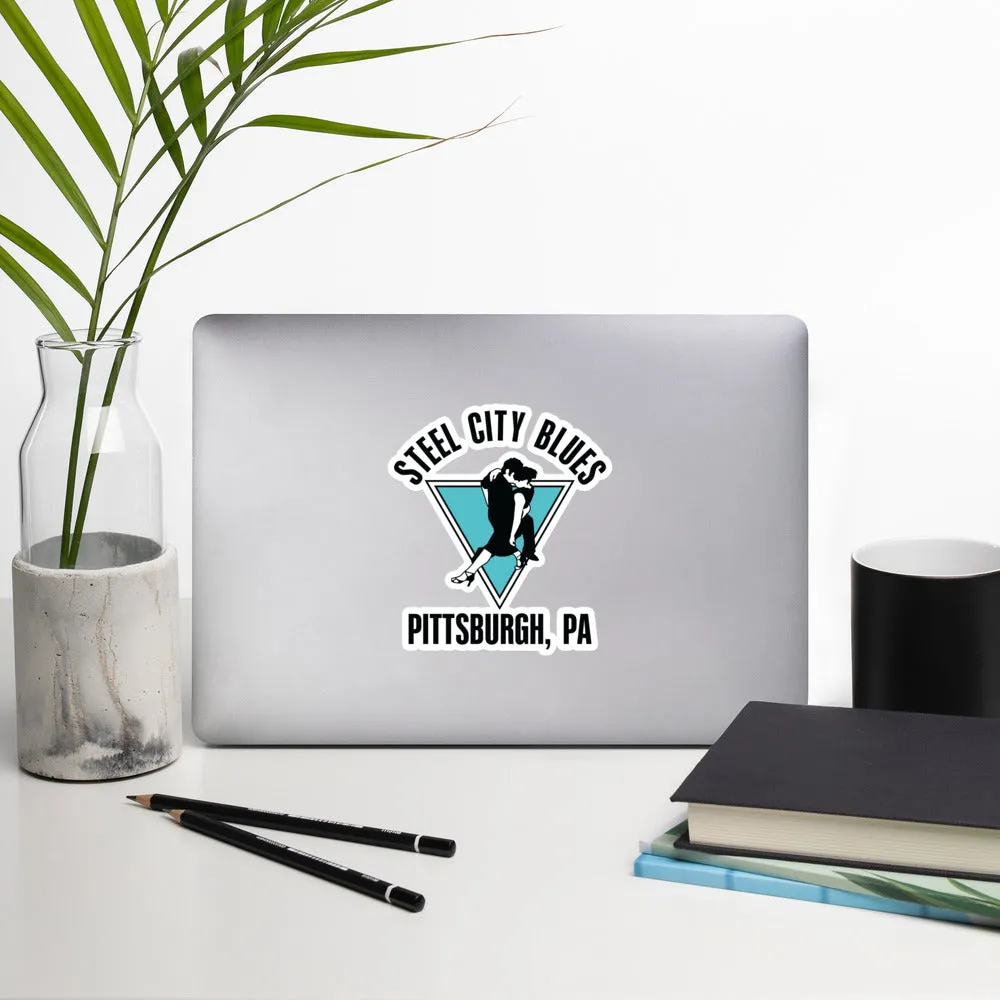 Steel City Blues Bubble-Free Stickers