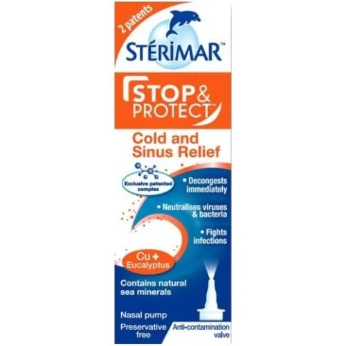 Sterimar Stop and Protect Cold and Sinus Relief Nasal Spray 20ml