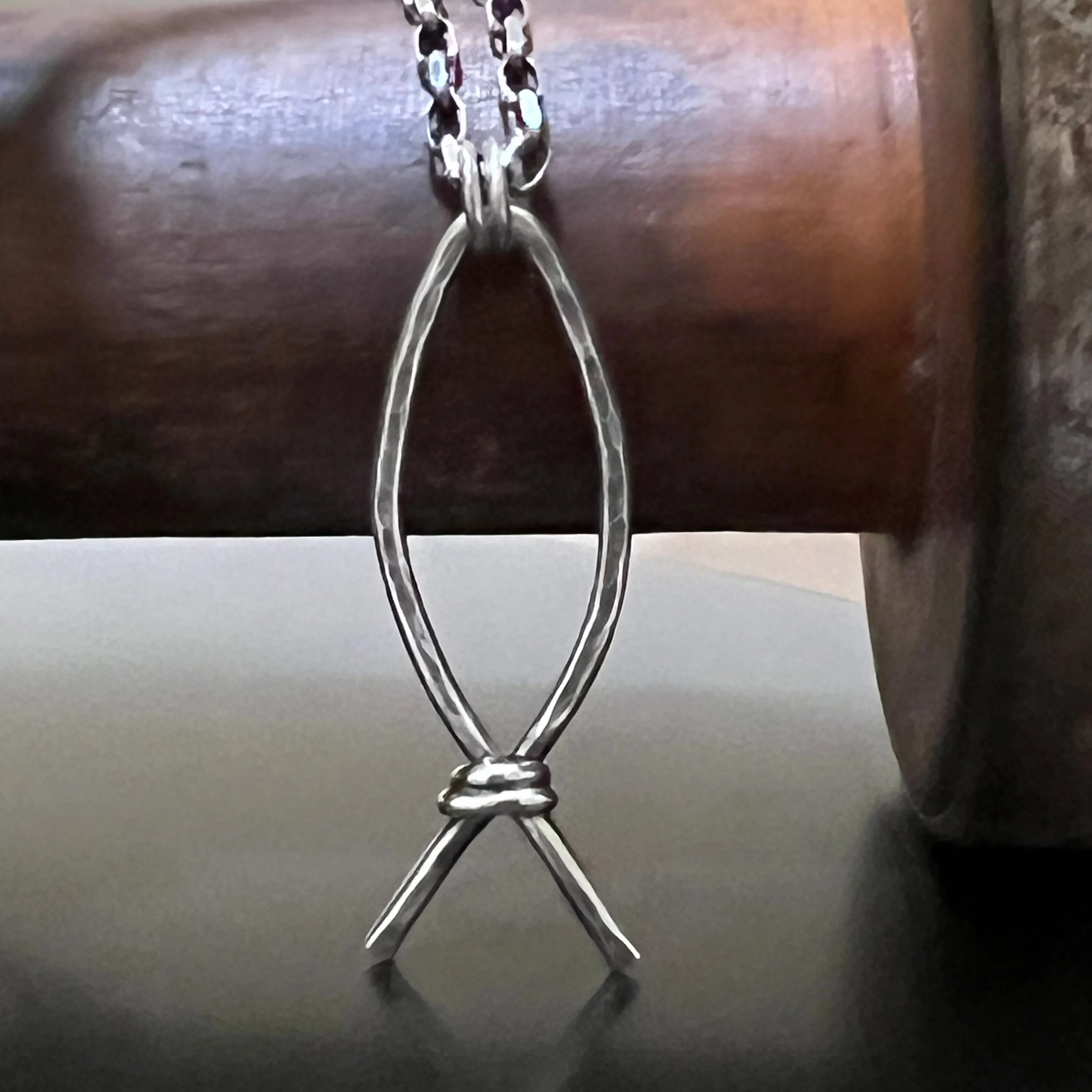 Sterling Christian Fish Necklace