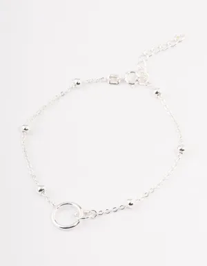 Sterling Silver Linked Circle Bracelet