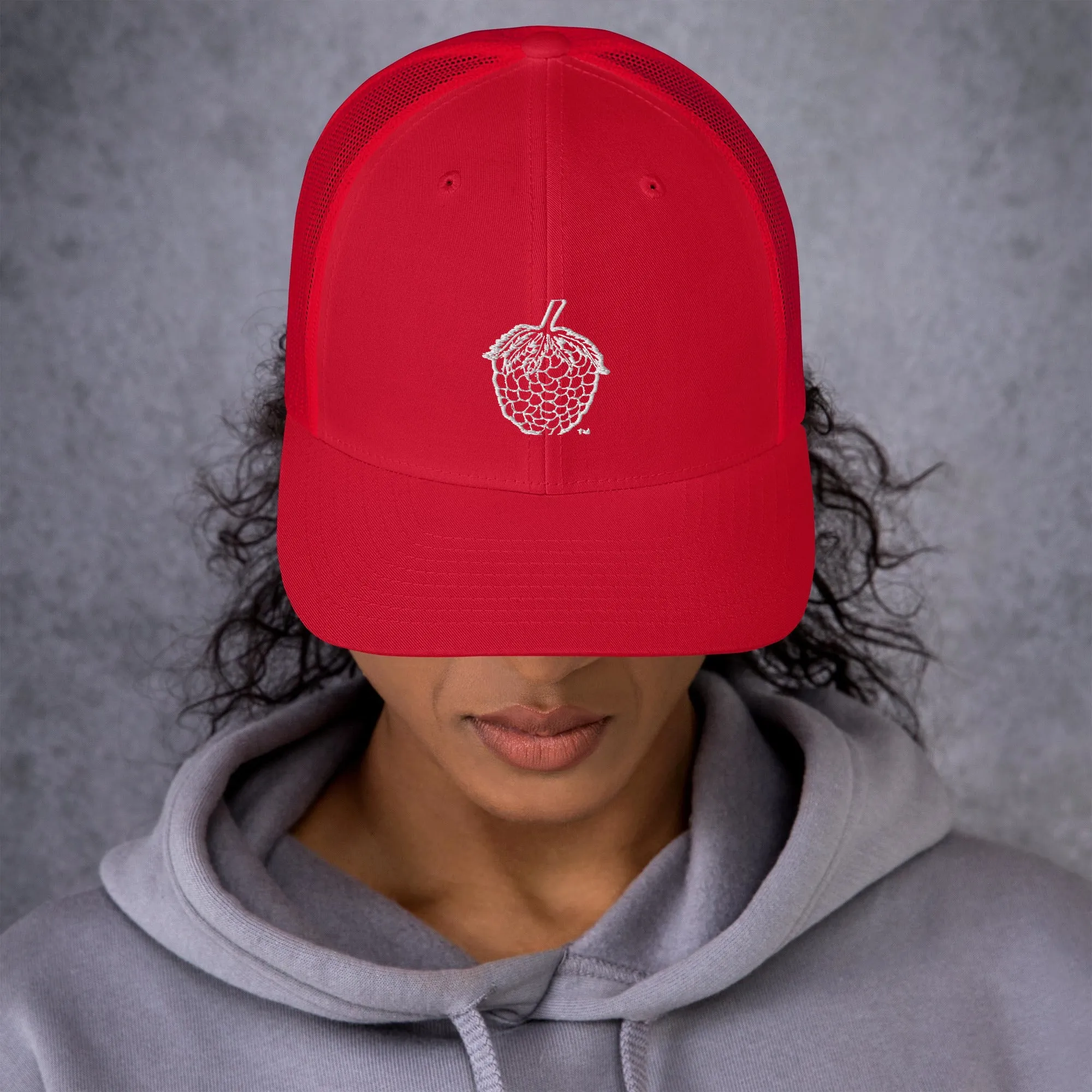 Stitched Berry Snapback Trucker