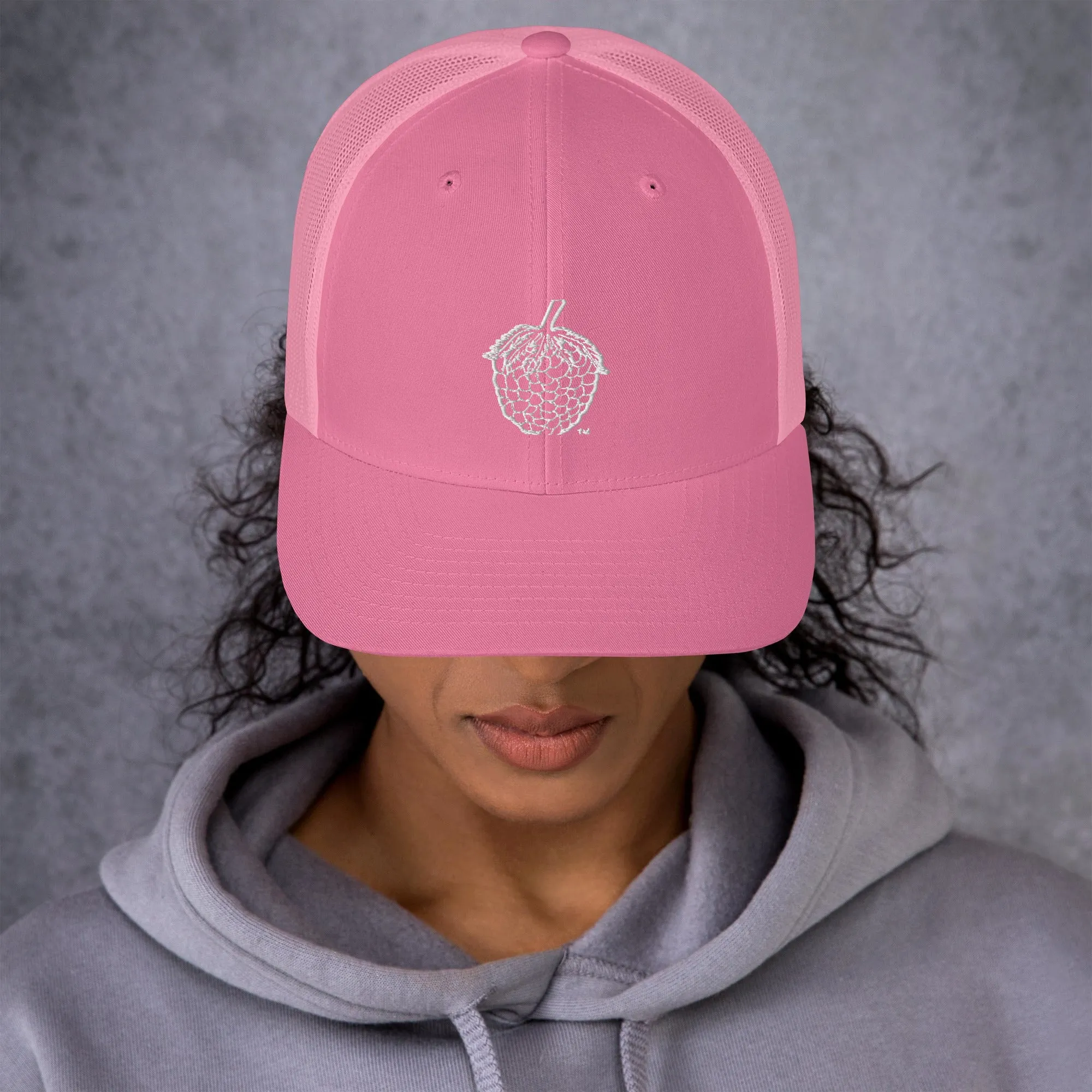 Stitched Berry Snapback Trucker