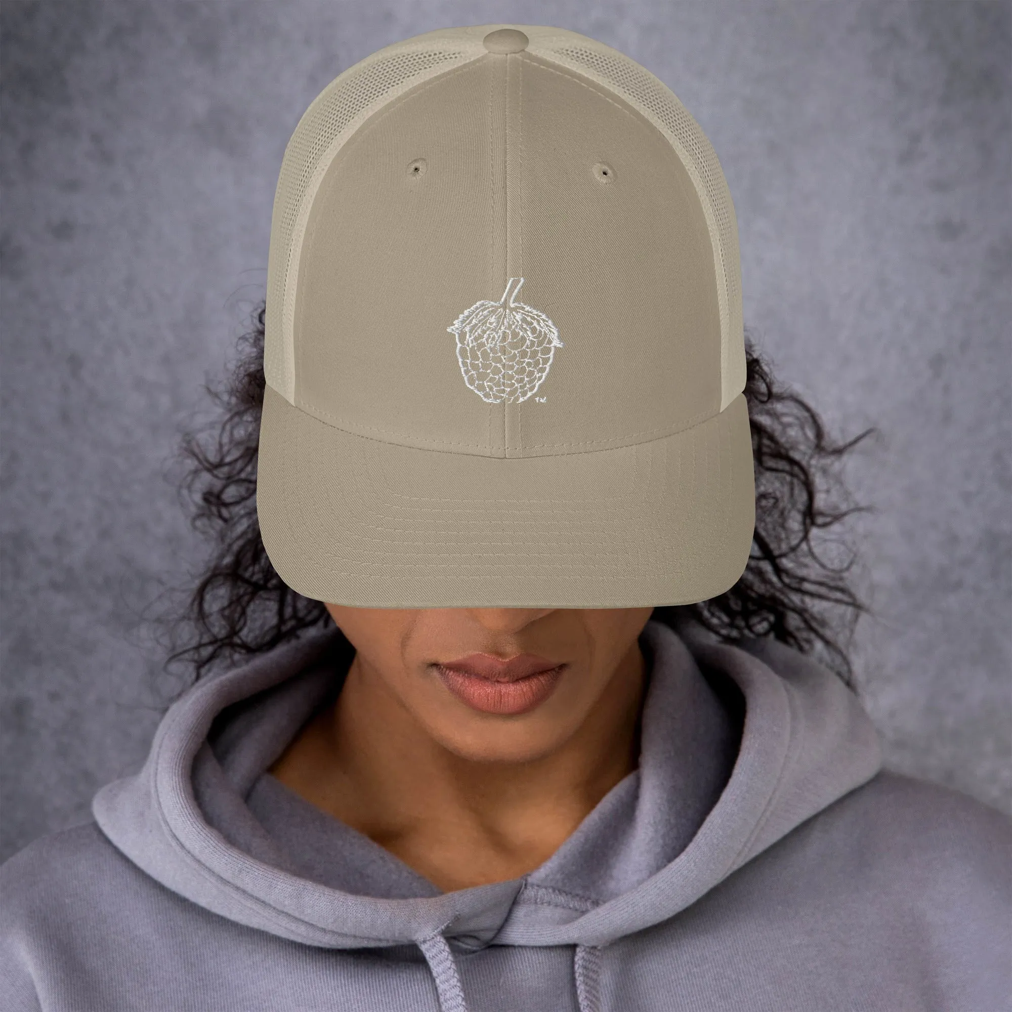 Stitched Berry Snapback Trucker