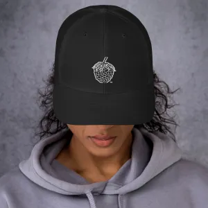 Stitched Berry Snapback Trucker