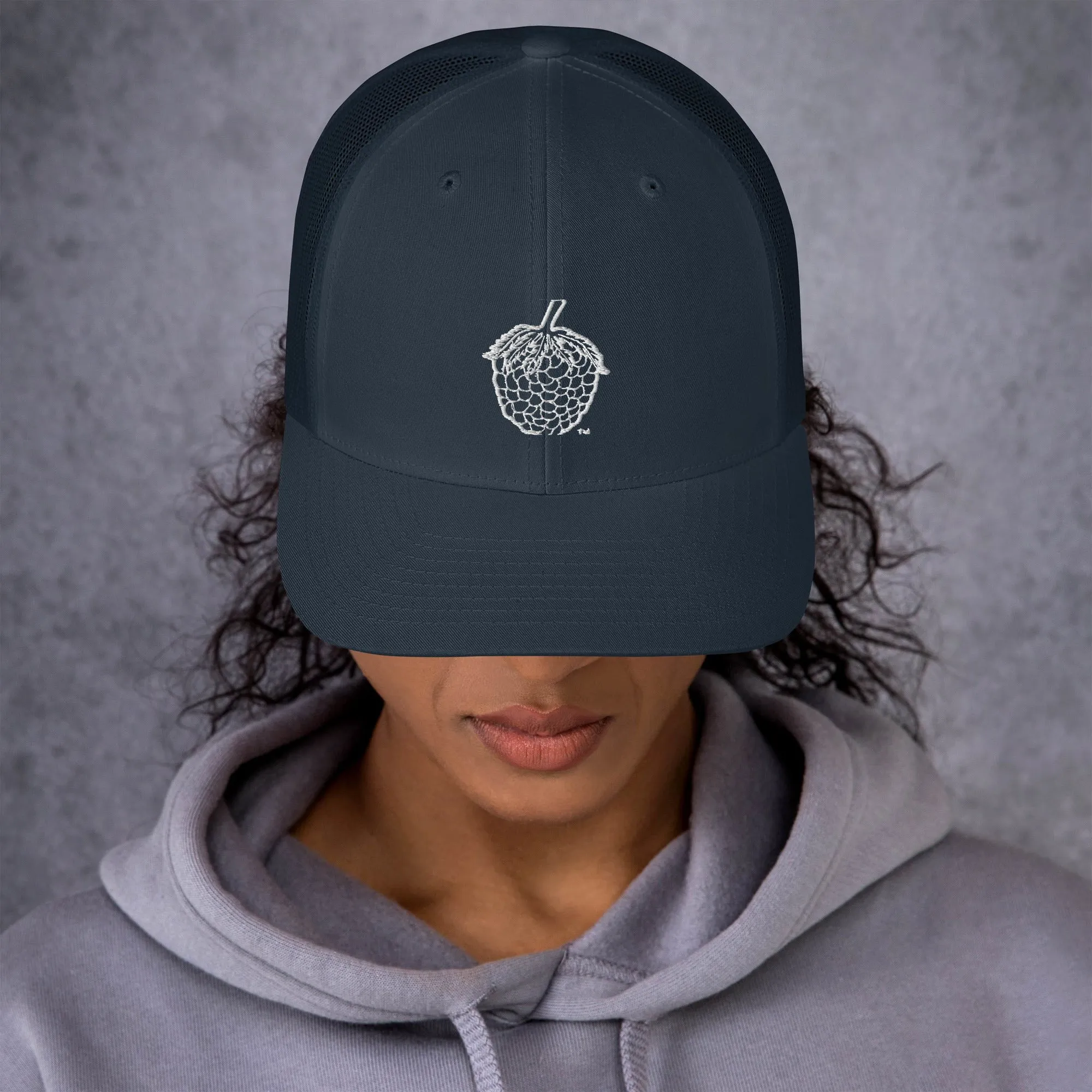 Stitched Berry Snapback Trucker