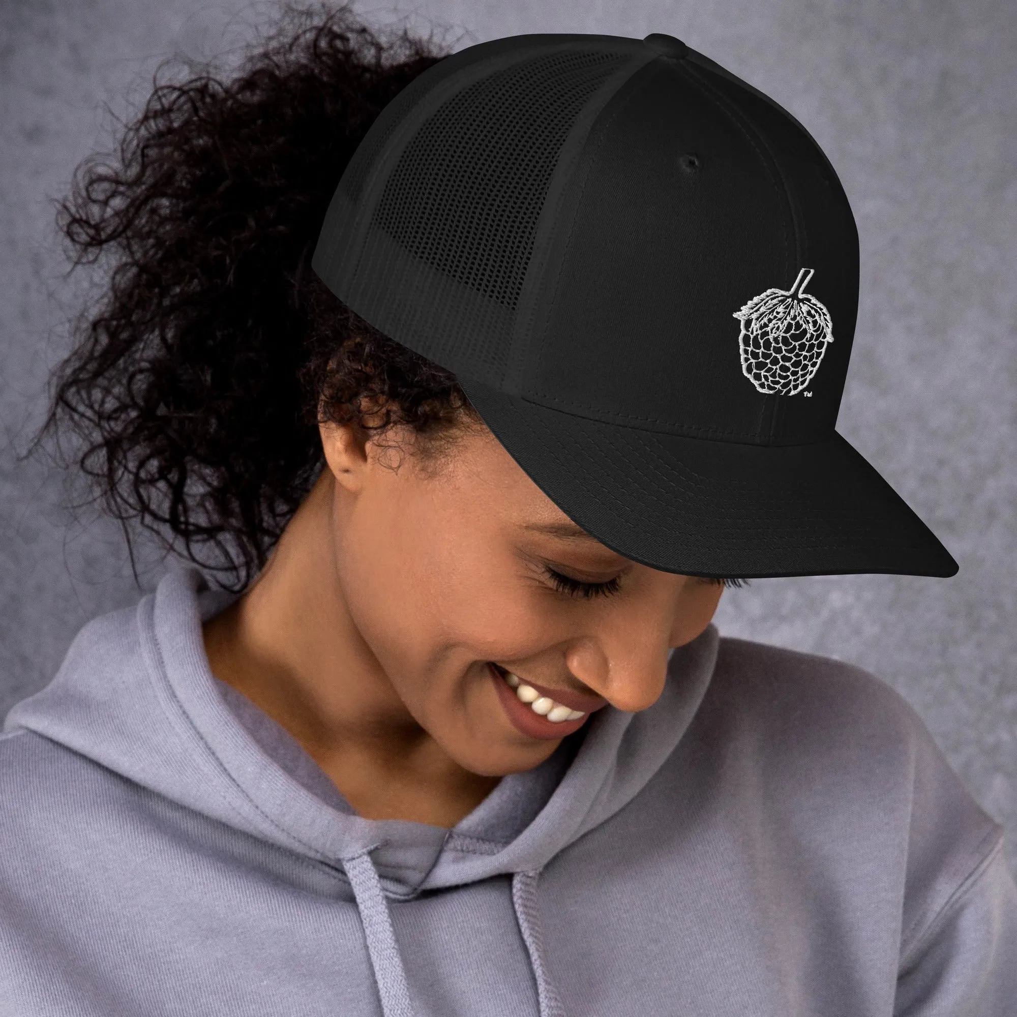 Stitched Berry Snapback Trucker