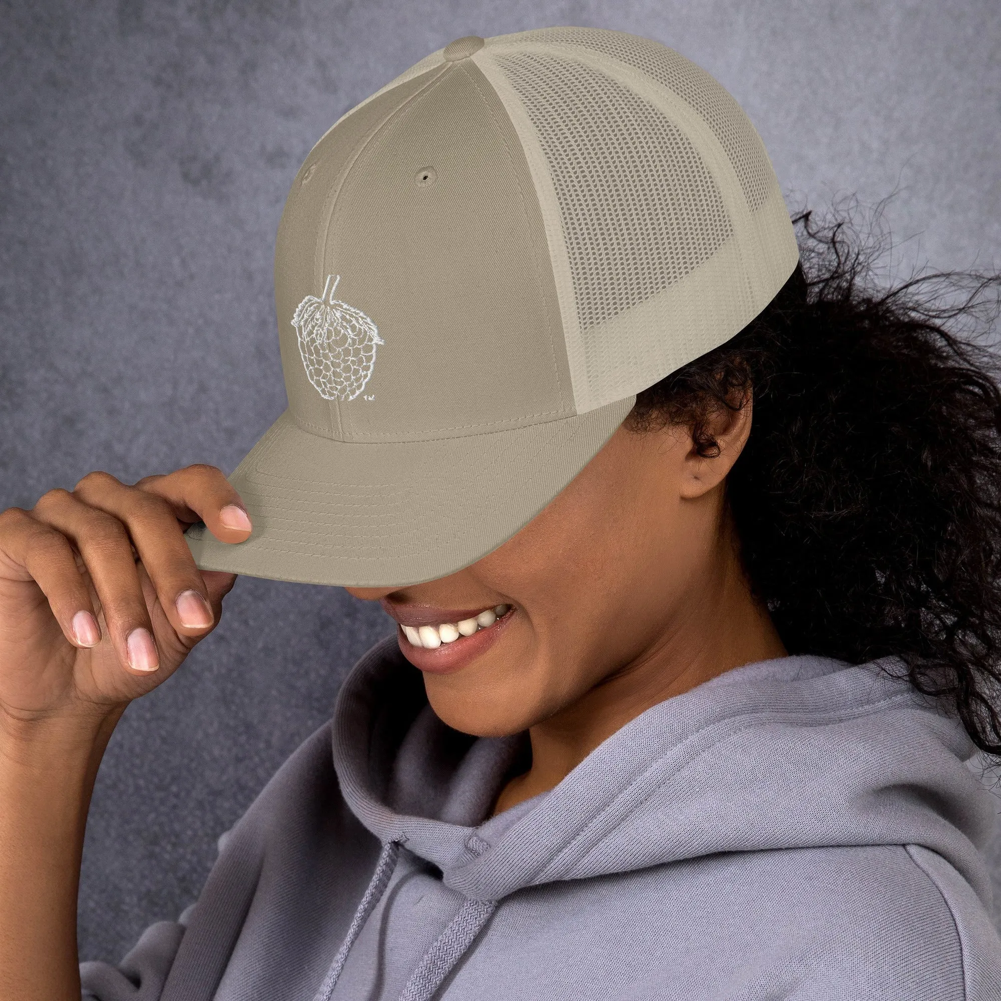 Stitched Berry Snapback Trucker