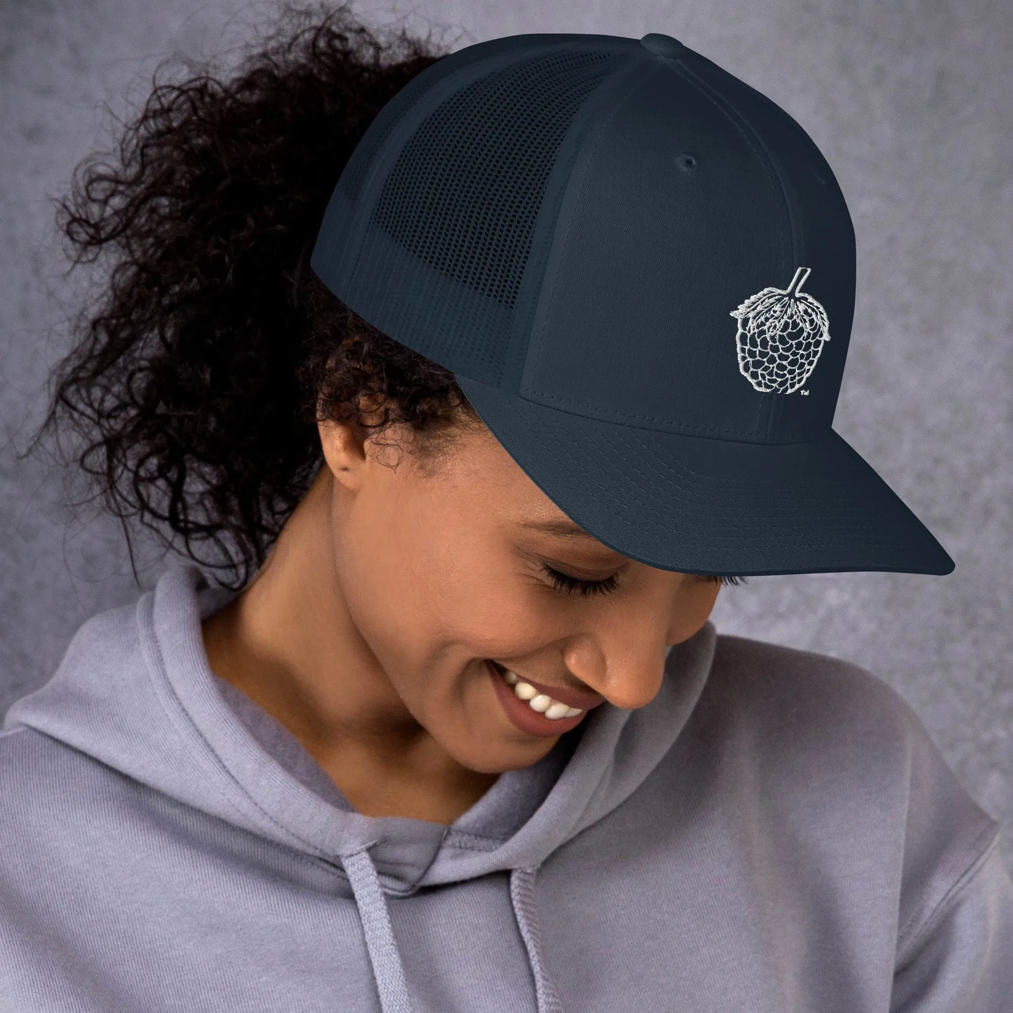 Stitched Berry Snapback Trucker