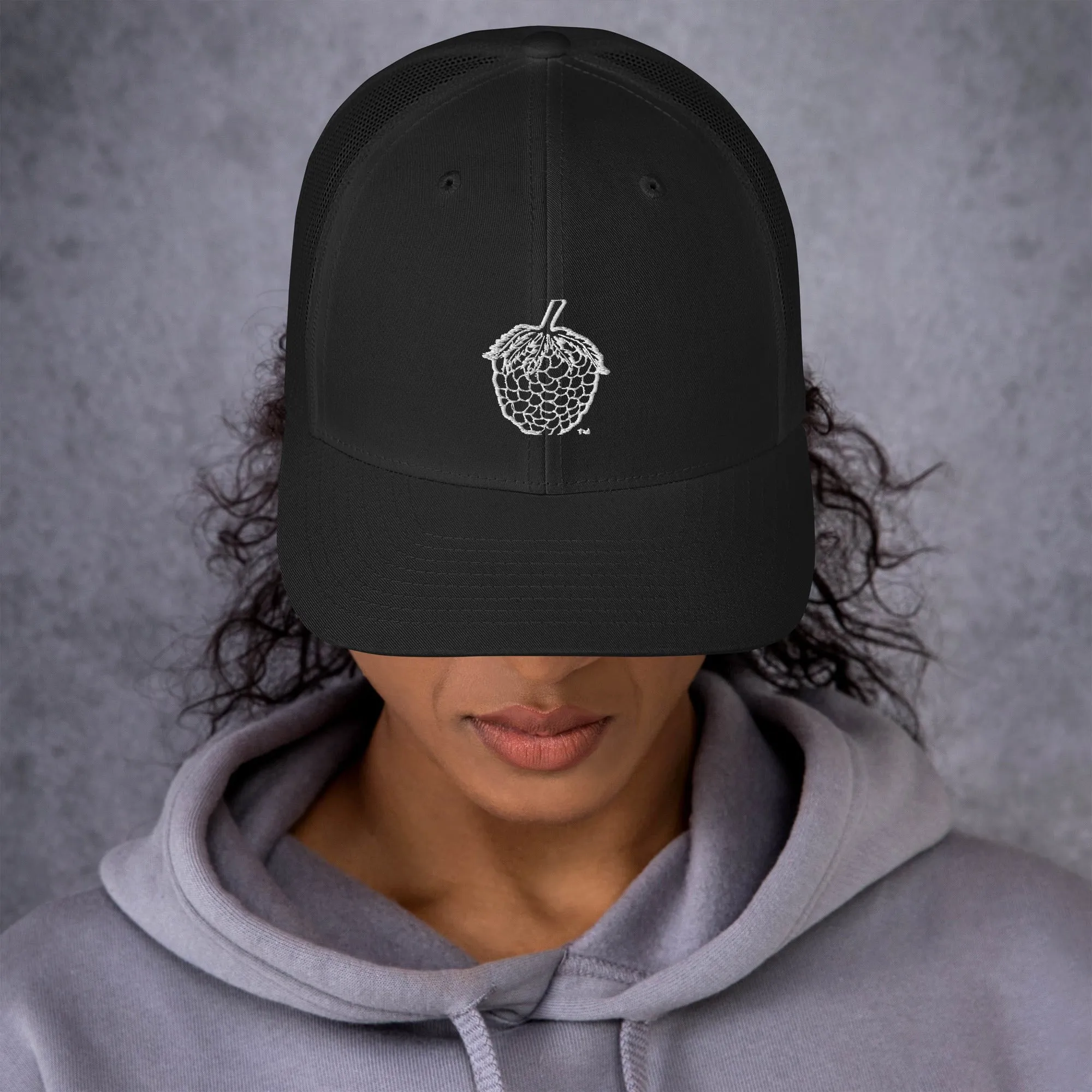 Stitched Berry Snapback Trucker