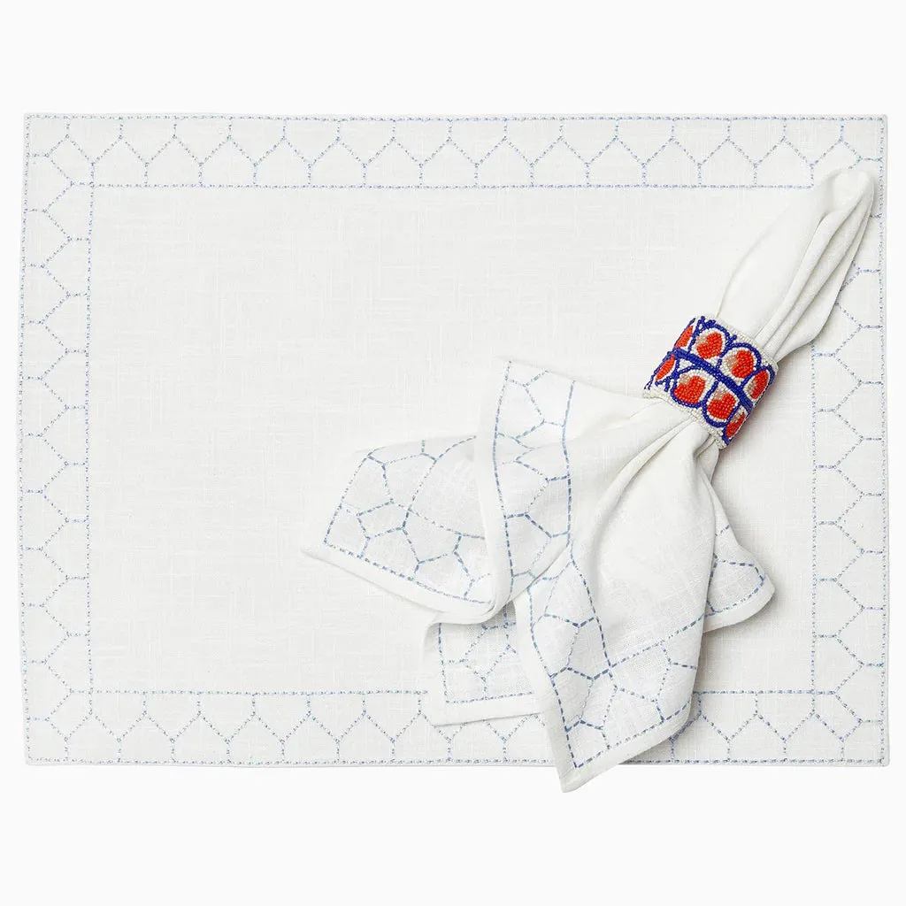 Stitched Light Indigo Placemat