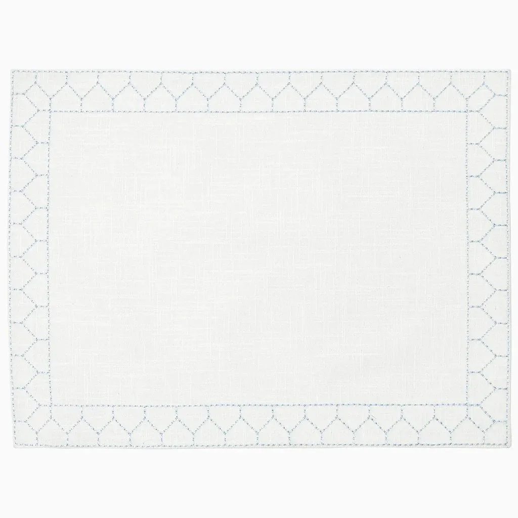 Stitched Light Indigo Placemat