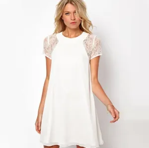 Stitched short skirt