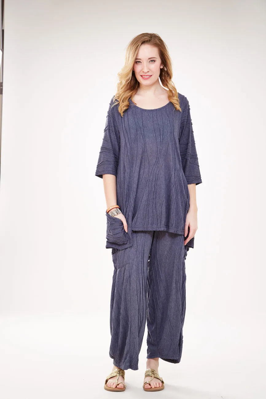 Stitched Top with double pockets