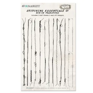 Stitching Essentials - 01 Rub On Transfers 49 and Market
