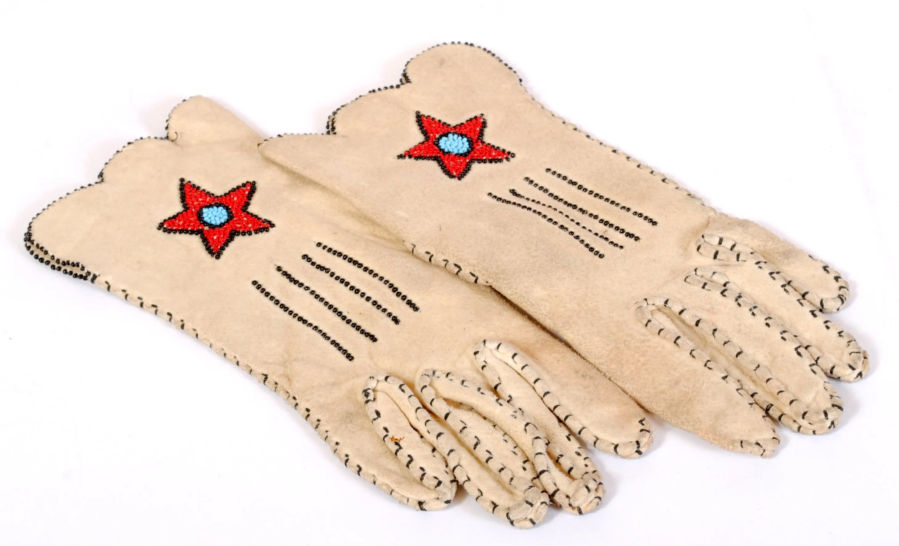 STOLEN 6/21/24 Vintage Beaded Gloves Native American Made