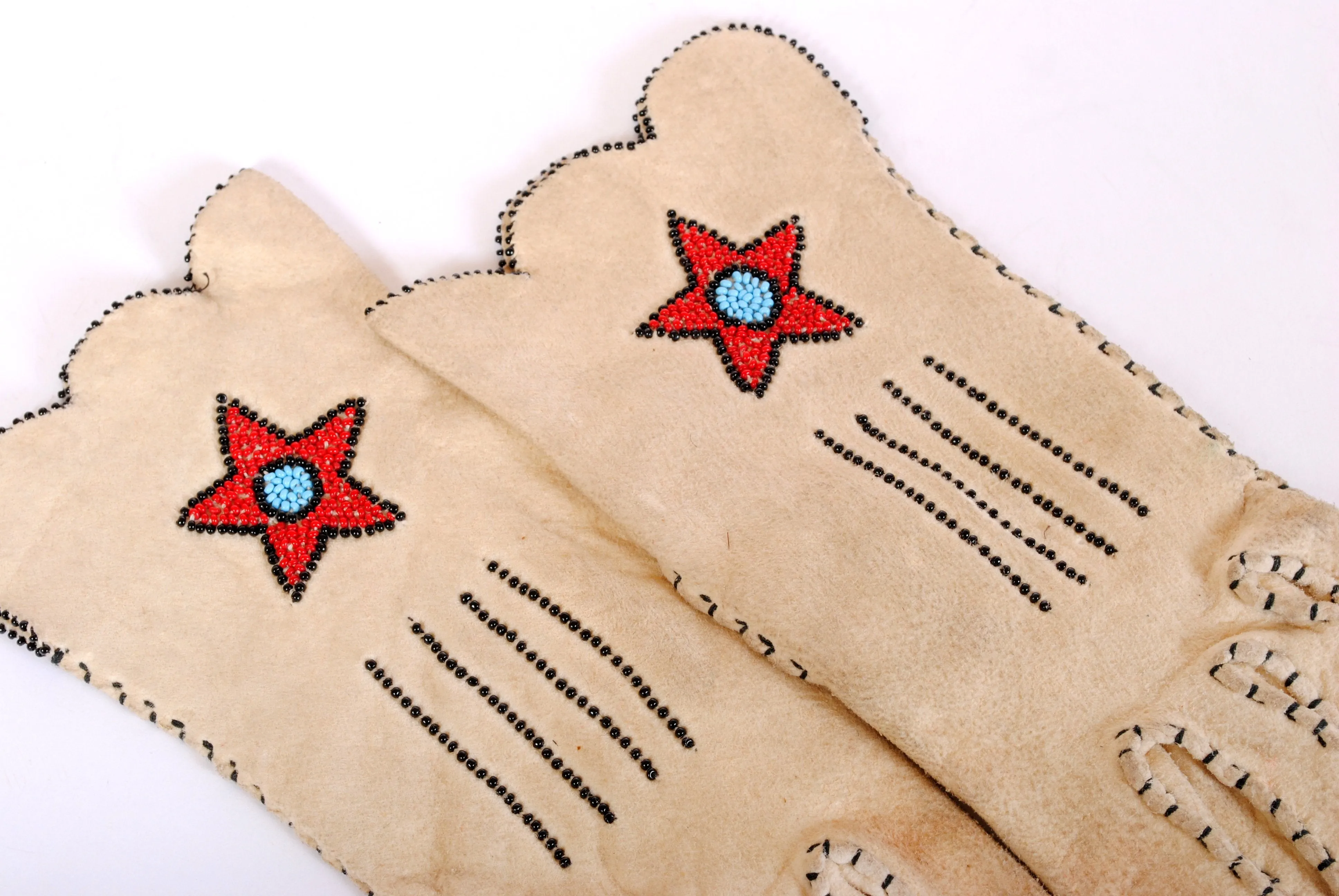 STOLEN 6/21/24 Vintage Beaded Gloves Native American Made