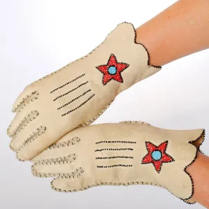STOLEN 6/21/24 Vintage Beaded Gloves Native American Made