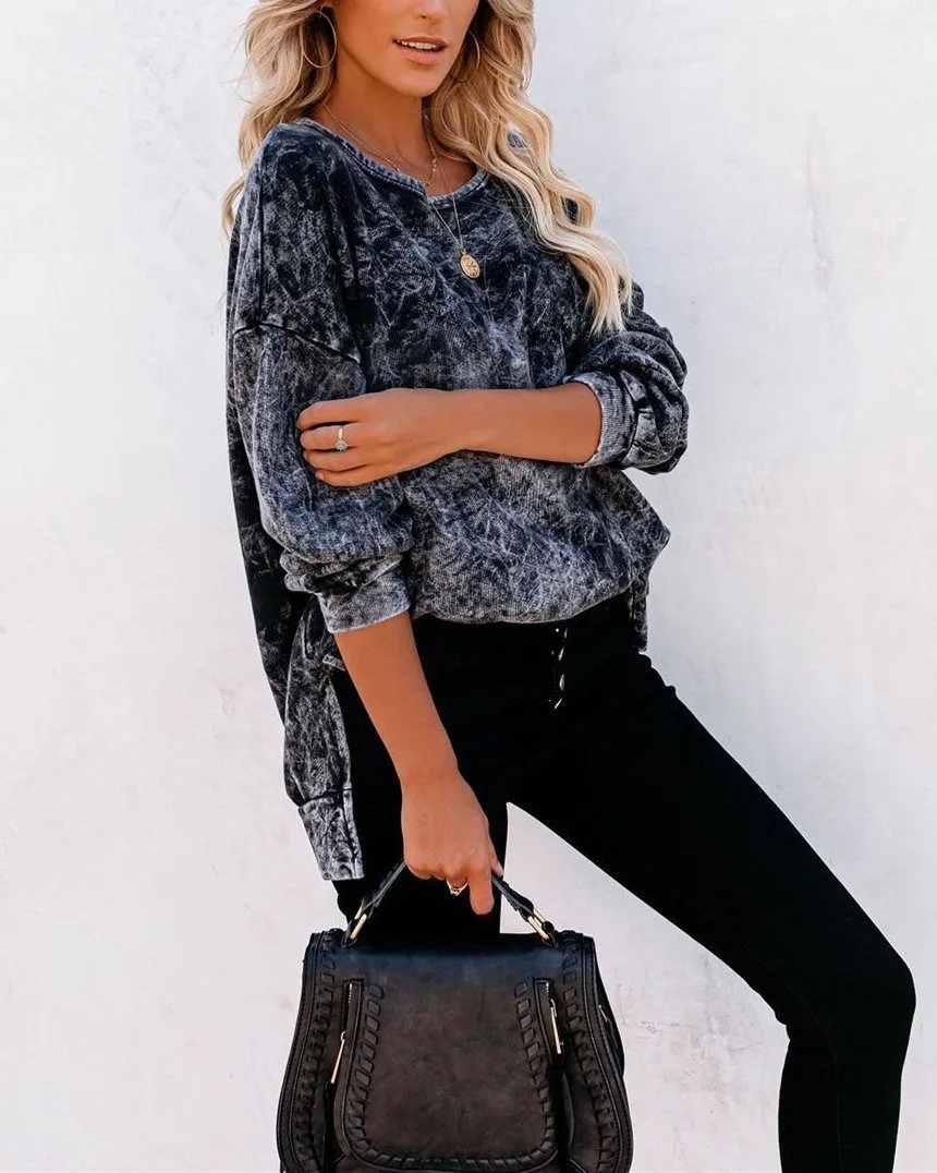 Stonestown Cotton Acid Wash Relaxed Pullover