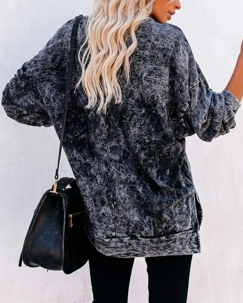 Stonestown Cotton Acid Wash Relaxed Pullover