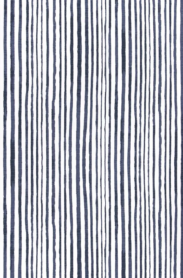 Straight Modern Valance in Denim Blue and White Stripe, Custom Made, Fully Lined, Premium Cotton Linen Fabric, Custom Made Modern  Valance, Horizon