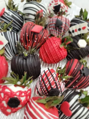 Strawberries - Chocolate Covered/Dipped (Casino Theme)