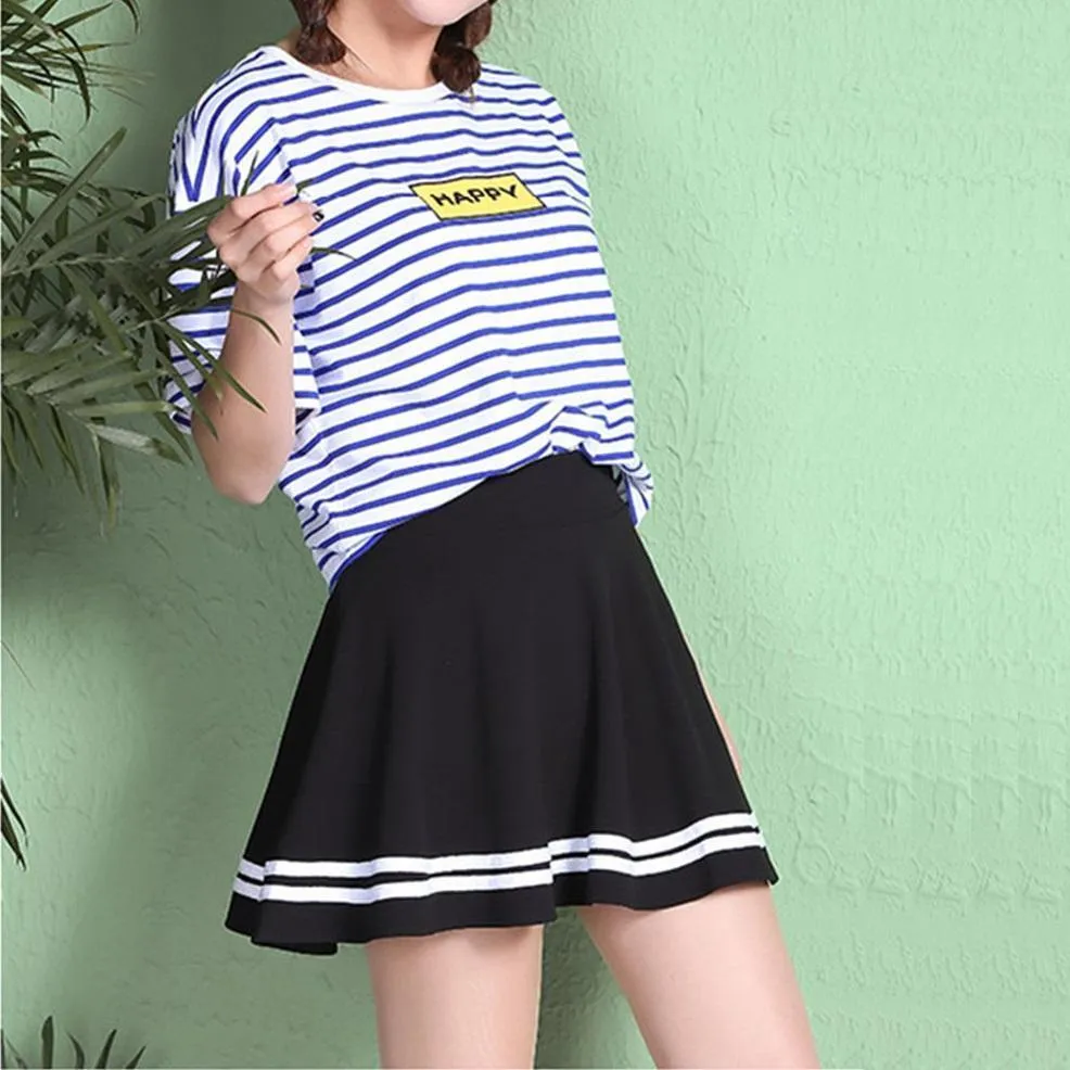 Striped Mini Skirt