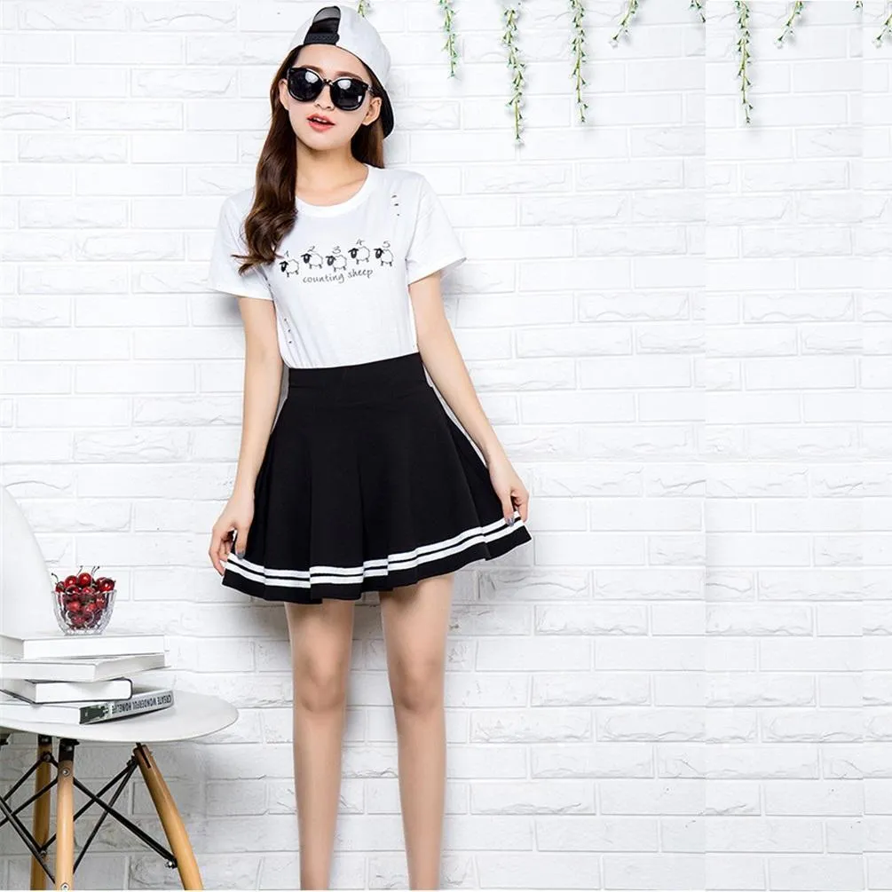 Striped Mini Skirt
