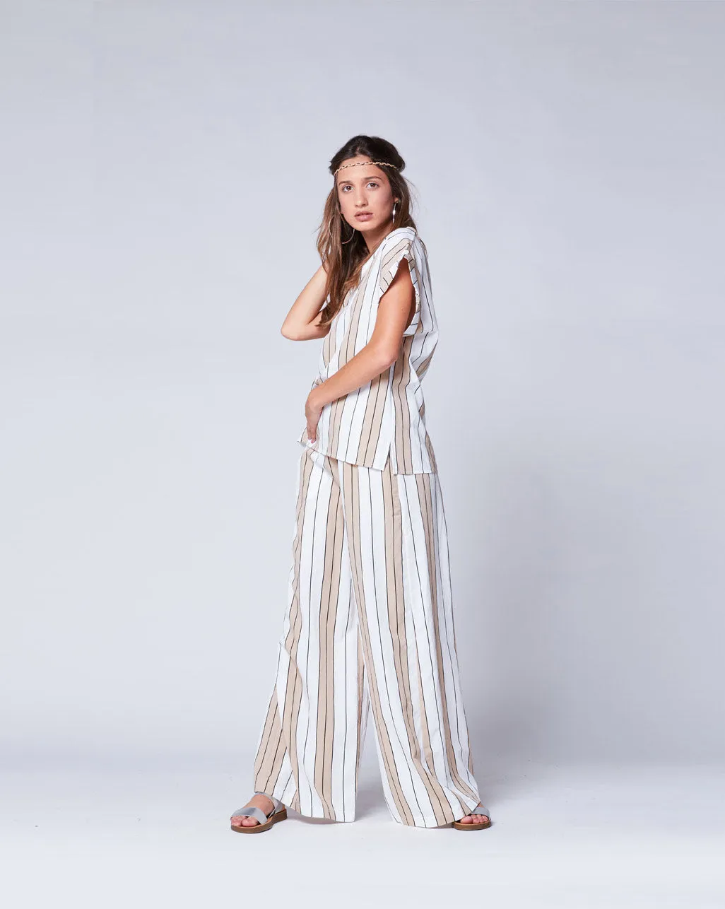 Striped Popover Tee