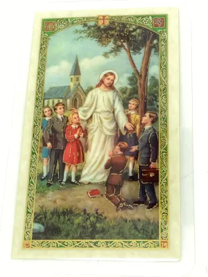 Student Prayer Laminated Holy Card (Plastic Covered)