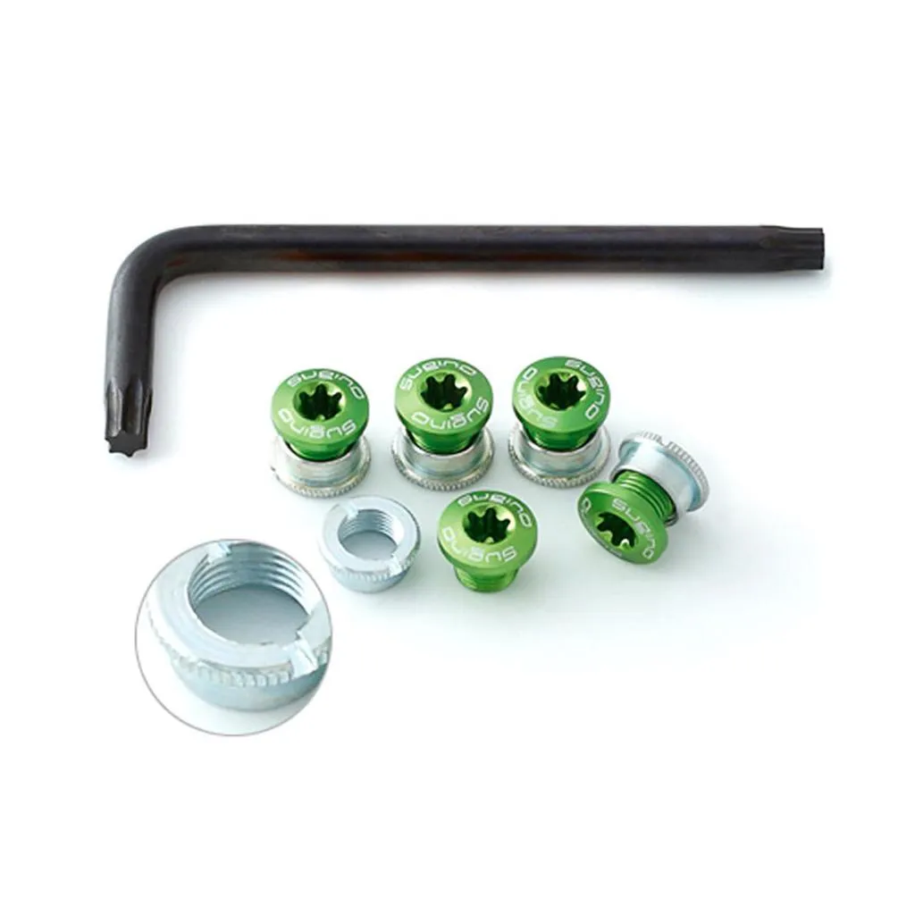 Sugino #701 T30 Knurled Track Chainring Bolt Set
