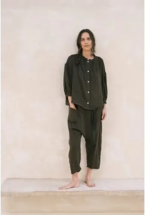 Sula Flora Blouse Raven