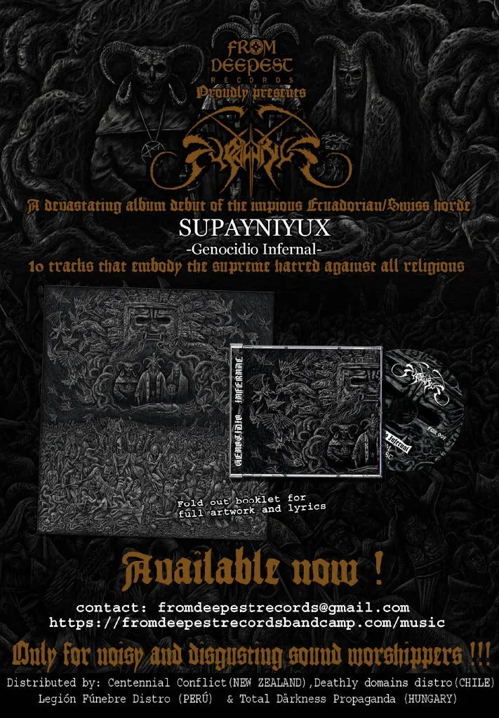 SUPAYNIYUX - Genocidio Infernal CD