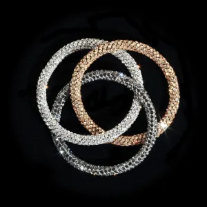 Swarovski Crystal Mesh Trinity Bangle