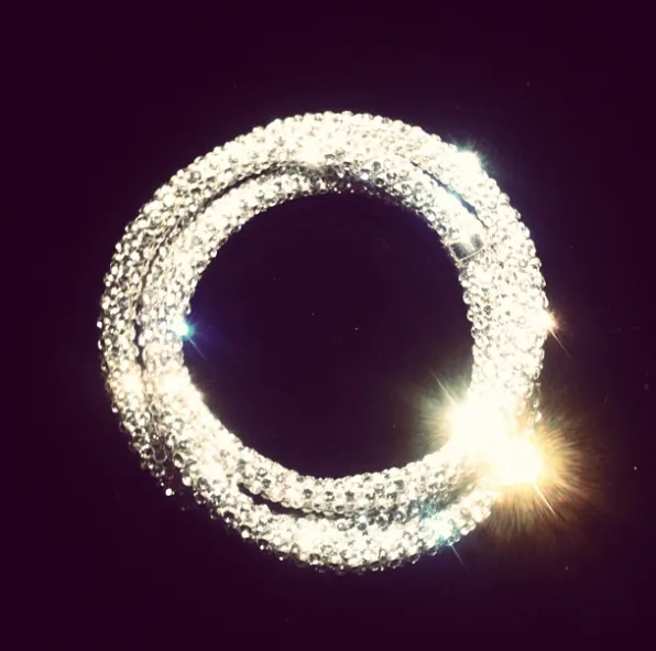Swarovski Crystal Mesh Trinity Bangle