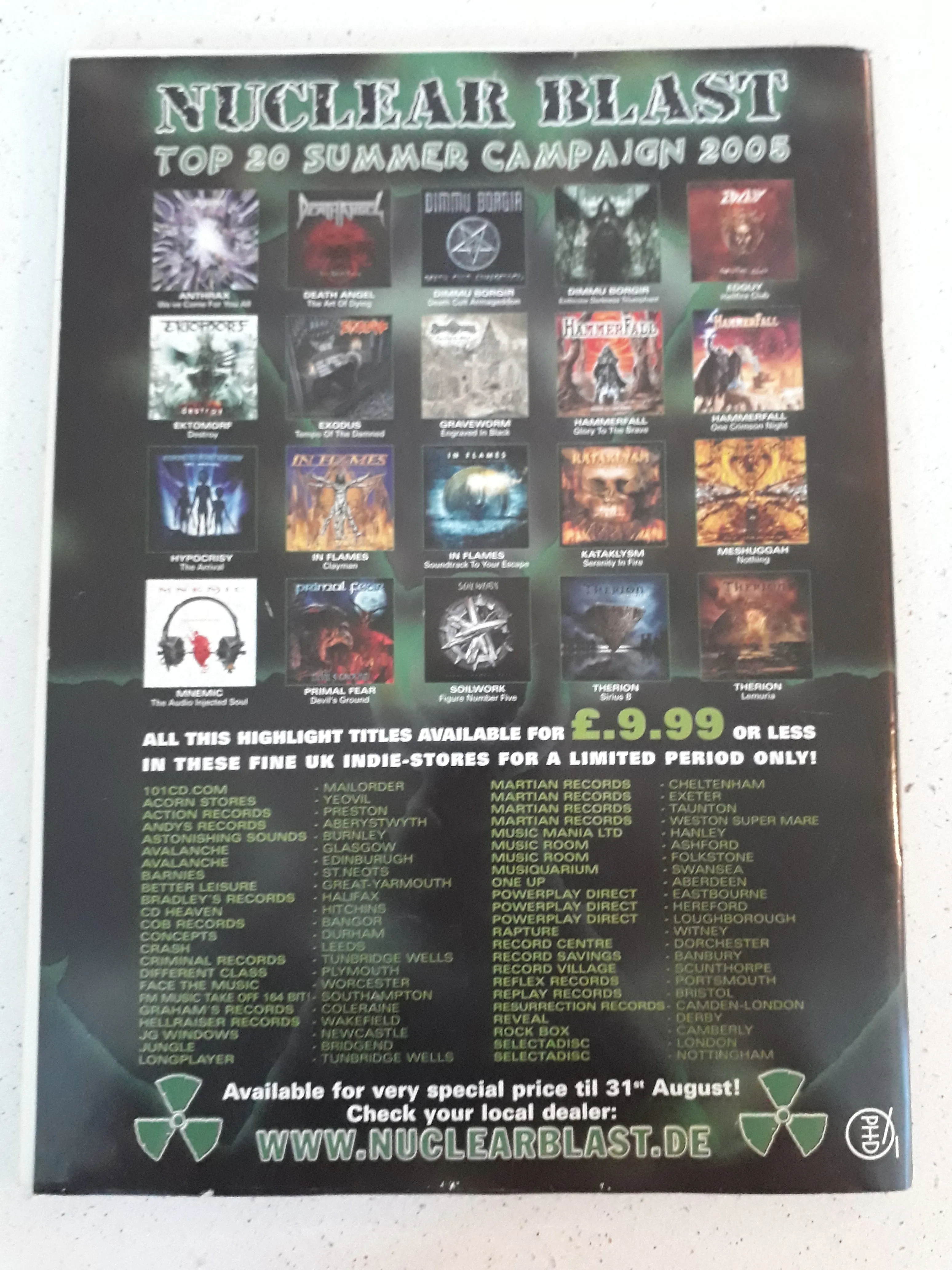 TERRORIZER #133   CD [2ND HAND]