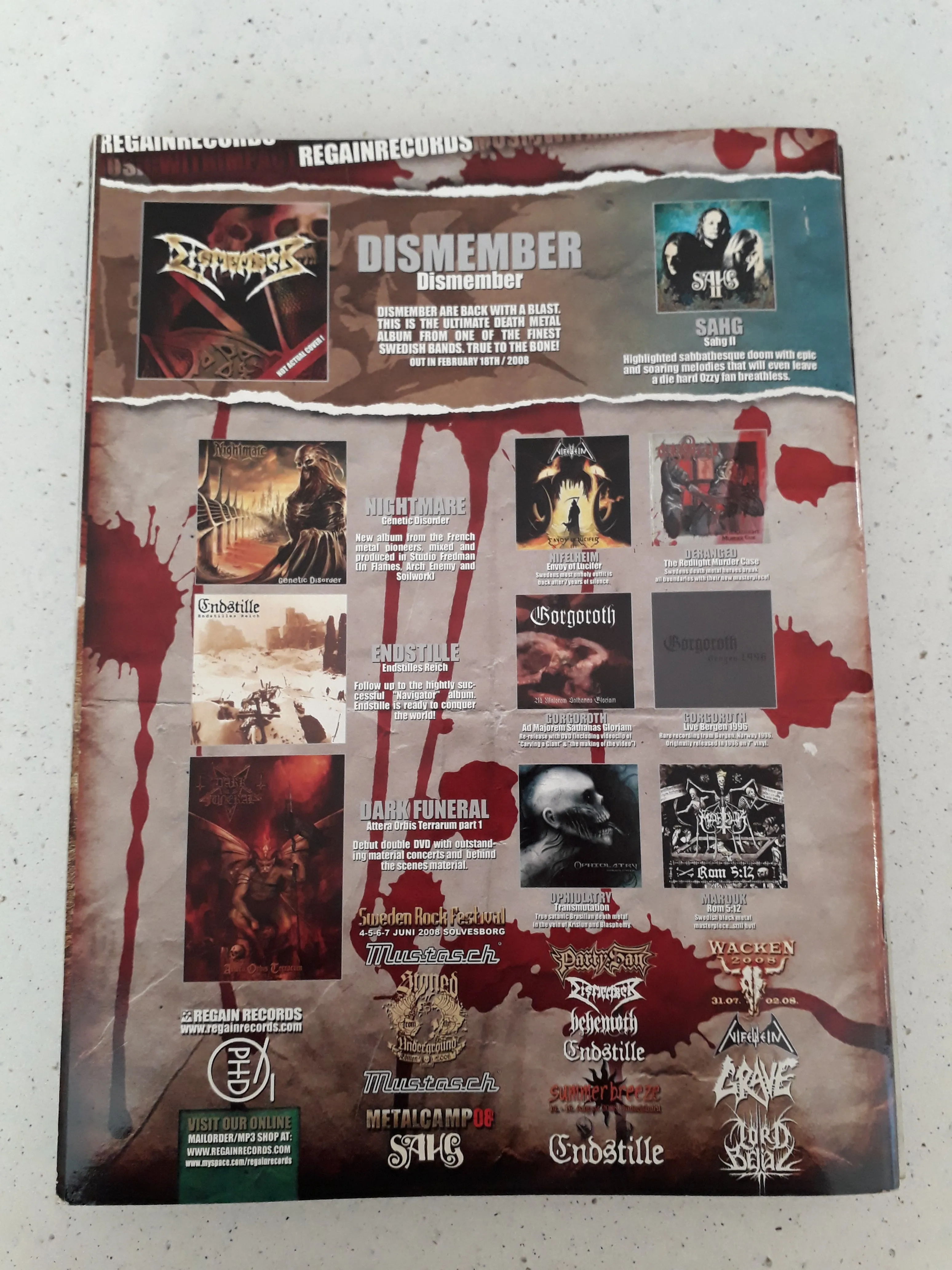 TERRORIZER #167   Fear Candy 51 CD [2ND HAND]