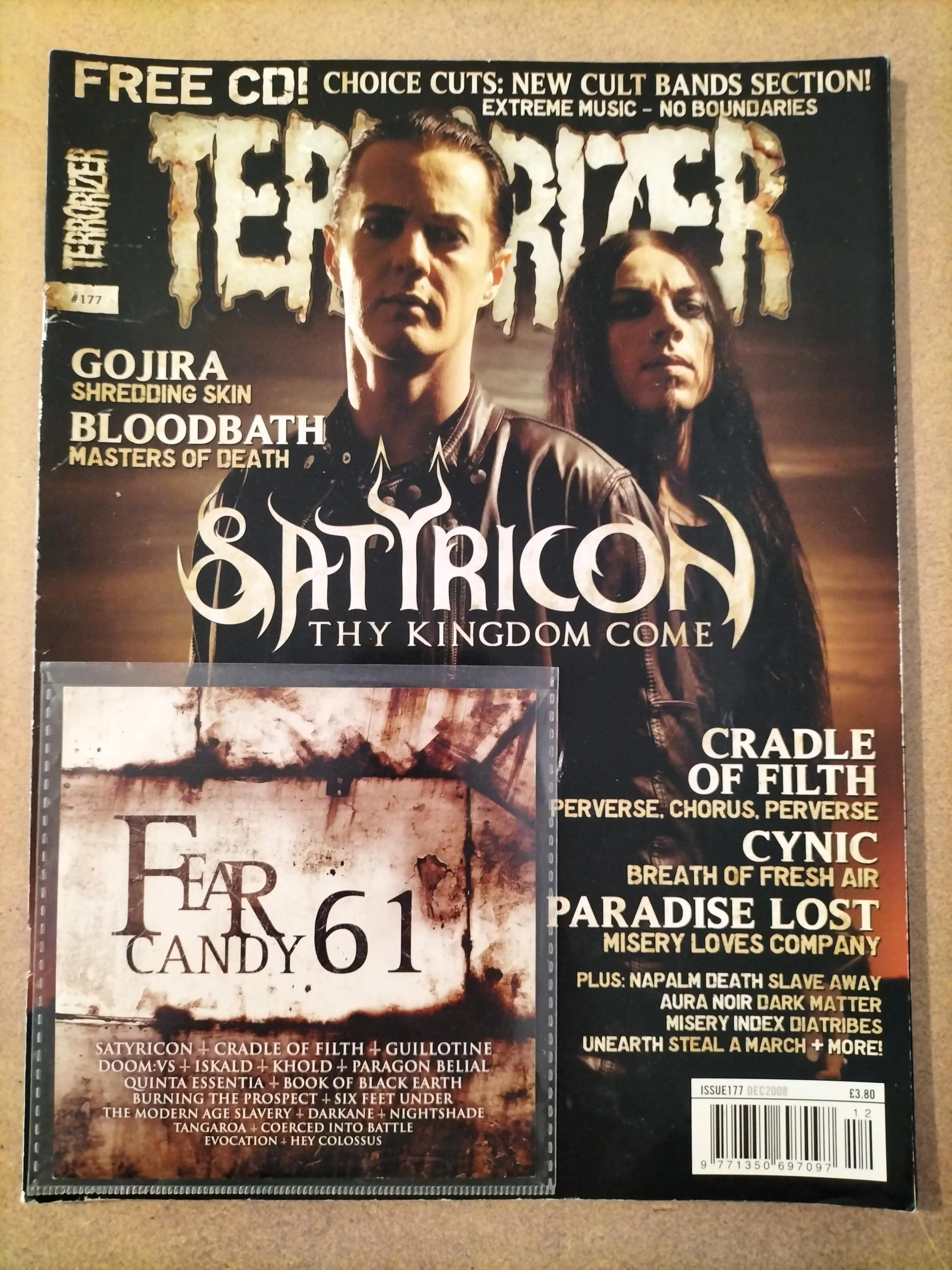 TERRORIZER #177   Fear Candy 61 CD [2ND HAND]