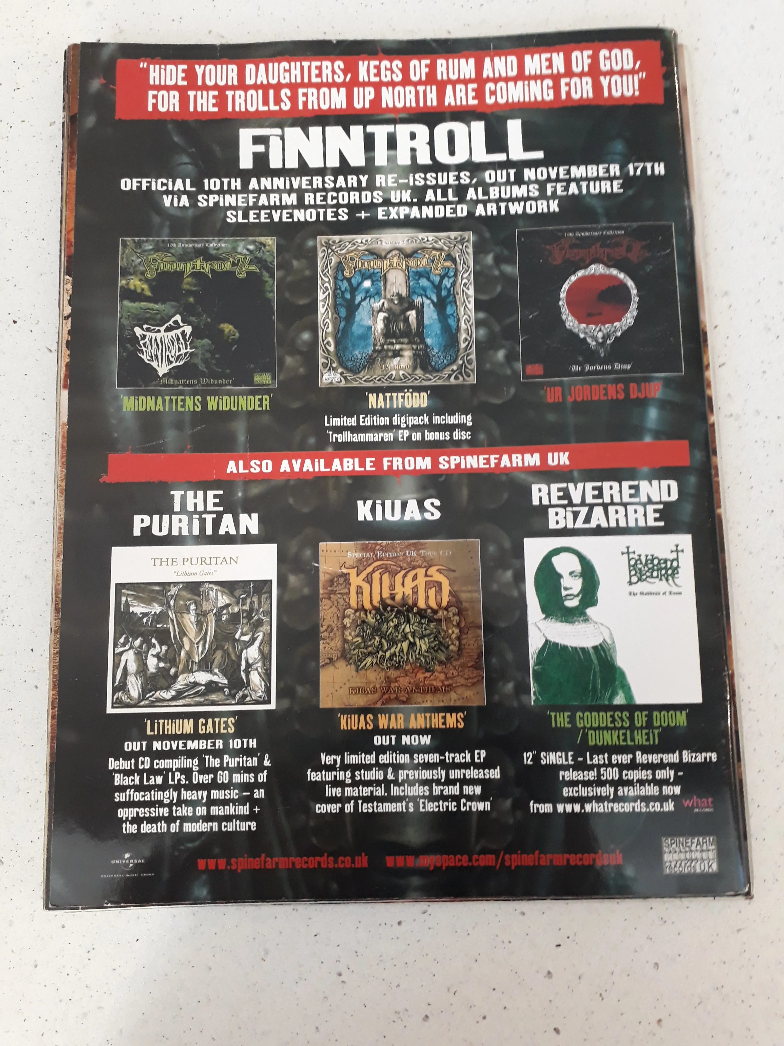 TERRORIZER #177   Fear Candy 61 CD [2ND HAND]