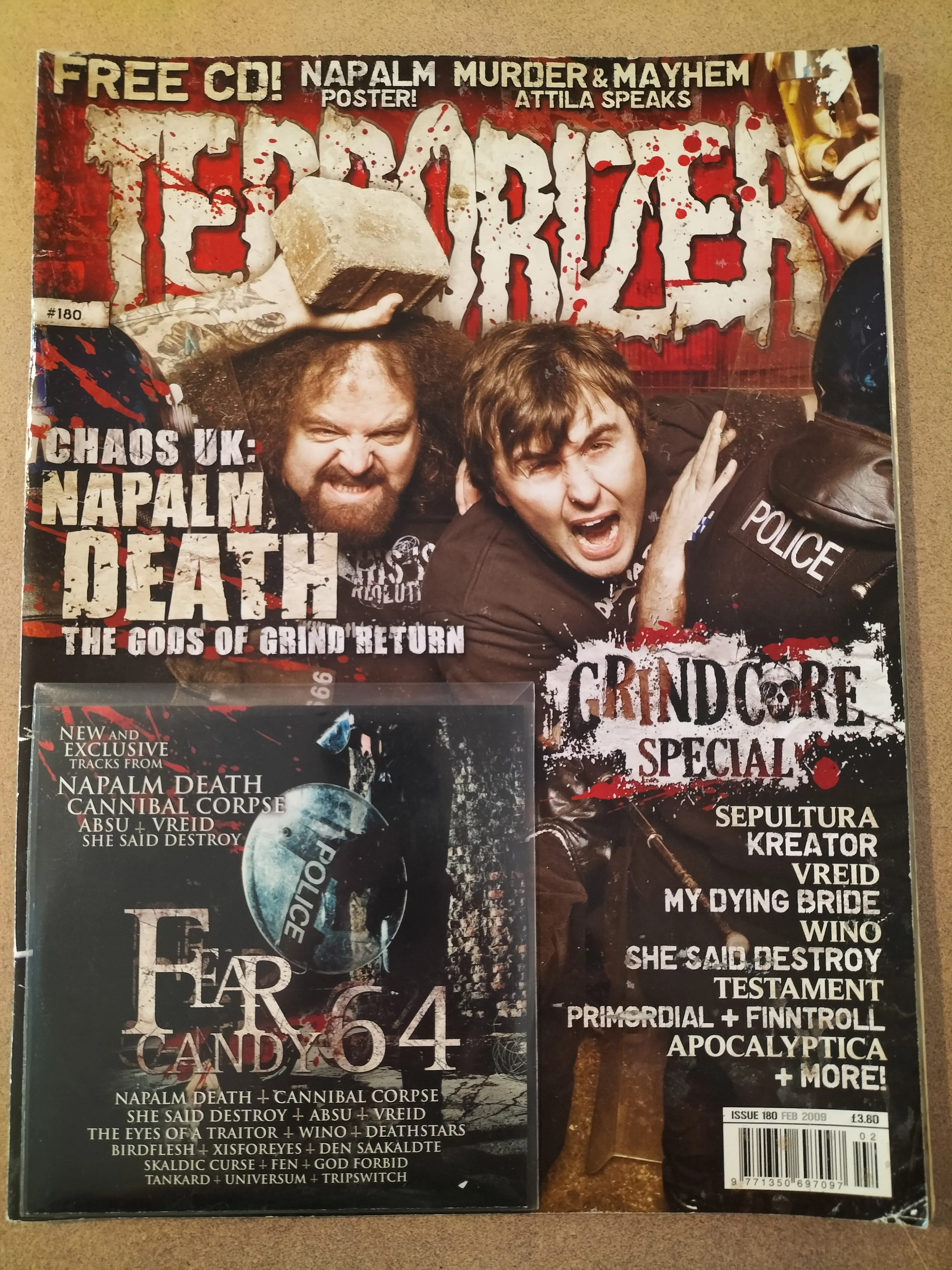 TERRORIZER #180   Fear Candy 64 CD [2ND HAND]