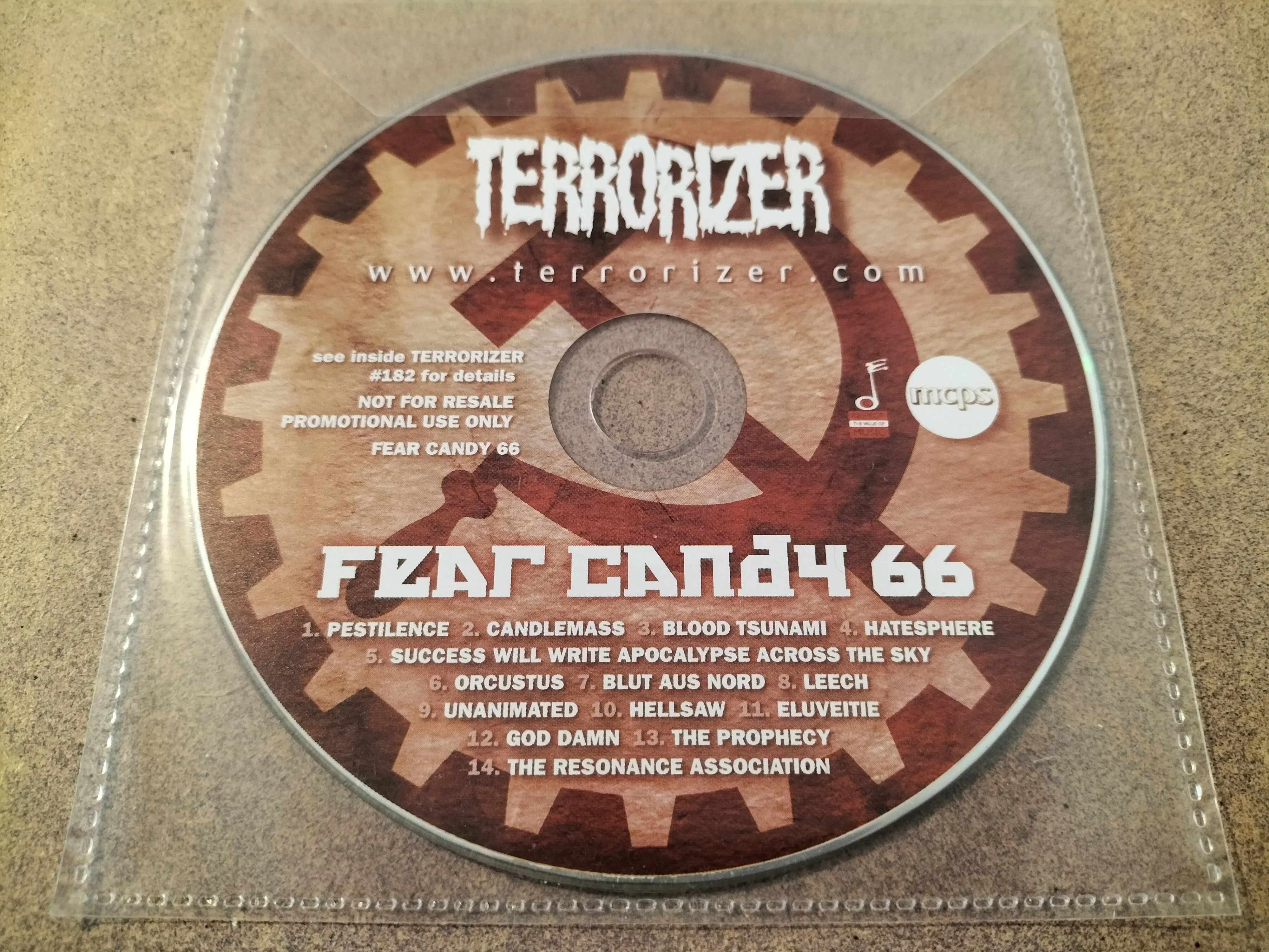 TERRORIZER #182   Fear Candy 66 CD [2ND HAND]