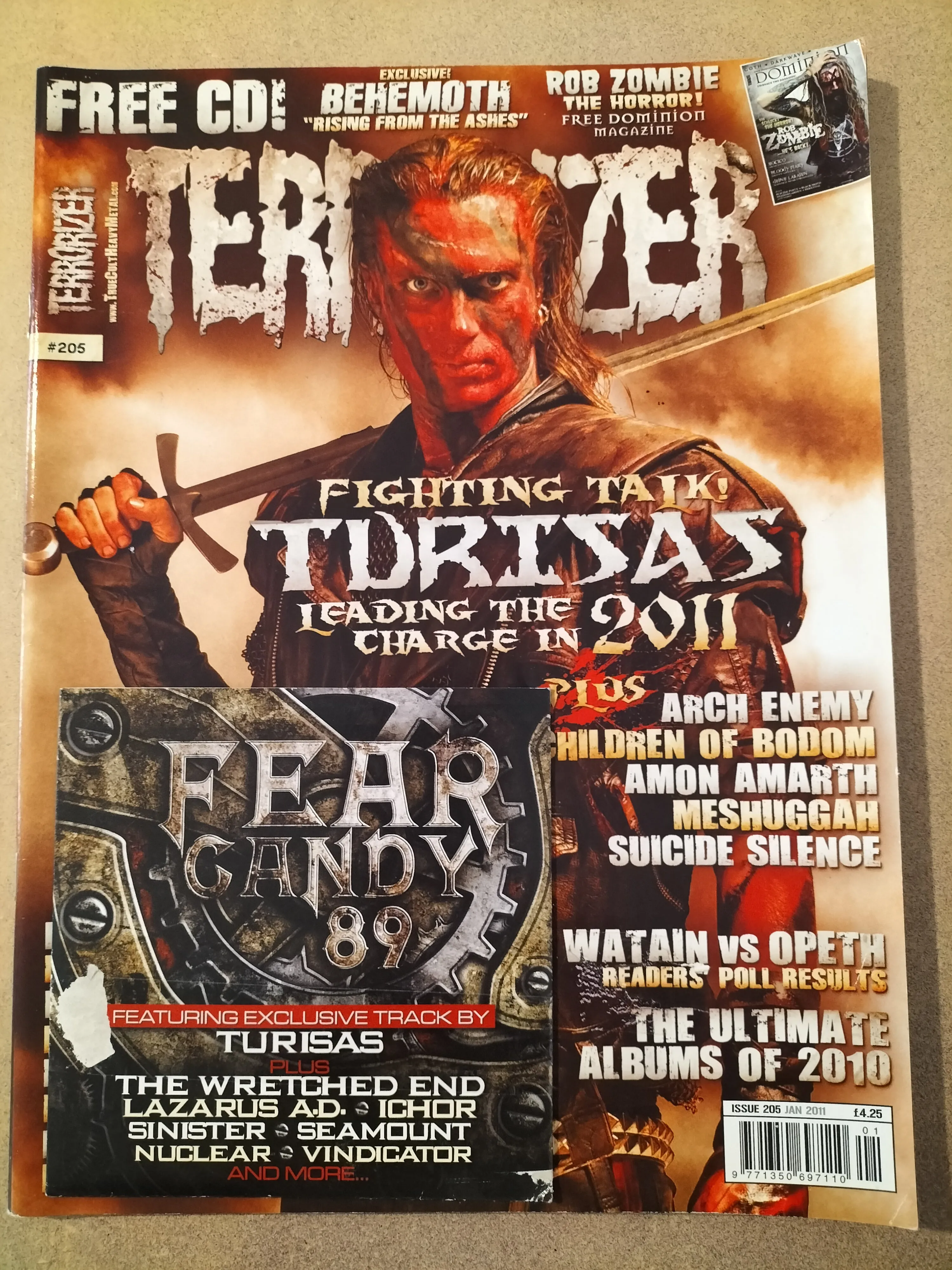 TERRORIZER #205   Dominion #8   Fear Candy 89 CD [2ND HAND]