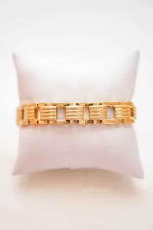 Textured Metal Linked Bracelet, VARIOUS