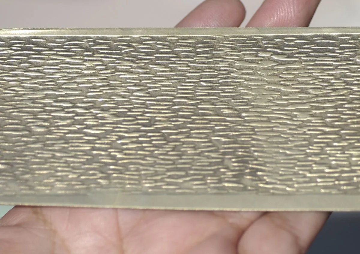 Textured Metal Sheet Woodgrain