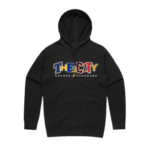 THE CITY MIXED FONT HOODIE (BLACK)