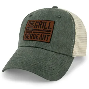 The Grill Sergeant Leather Patch Relaxed Trucker