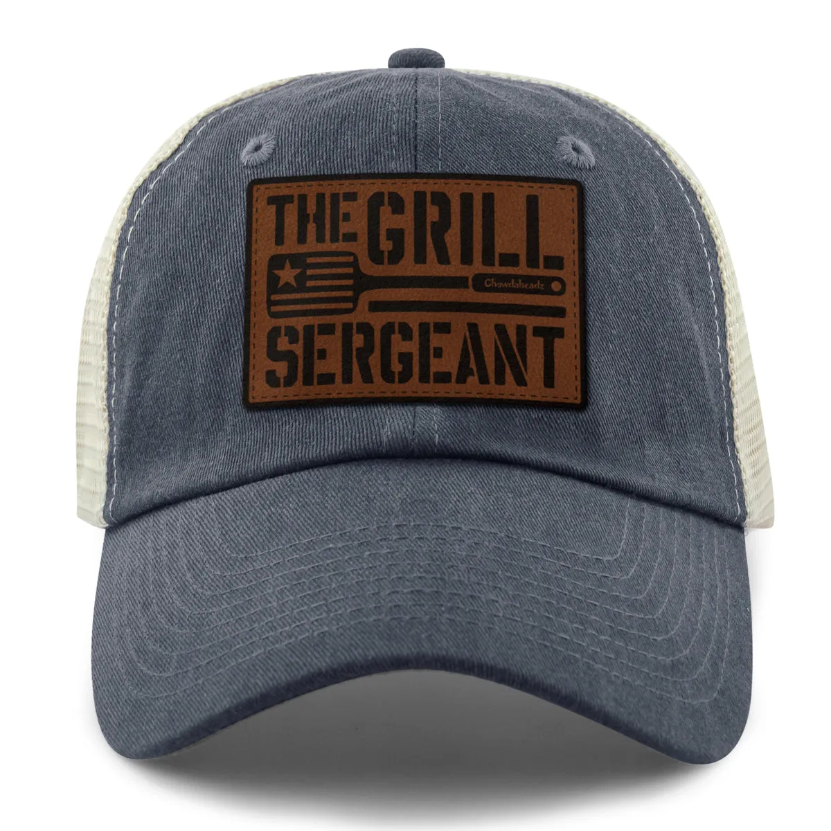 The Grill Sergeant Leather Patch Relaxed Trucker