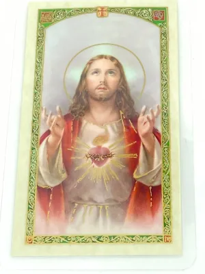 The Lord's Prayer Laminated Holy Card (Plastic Covered)