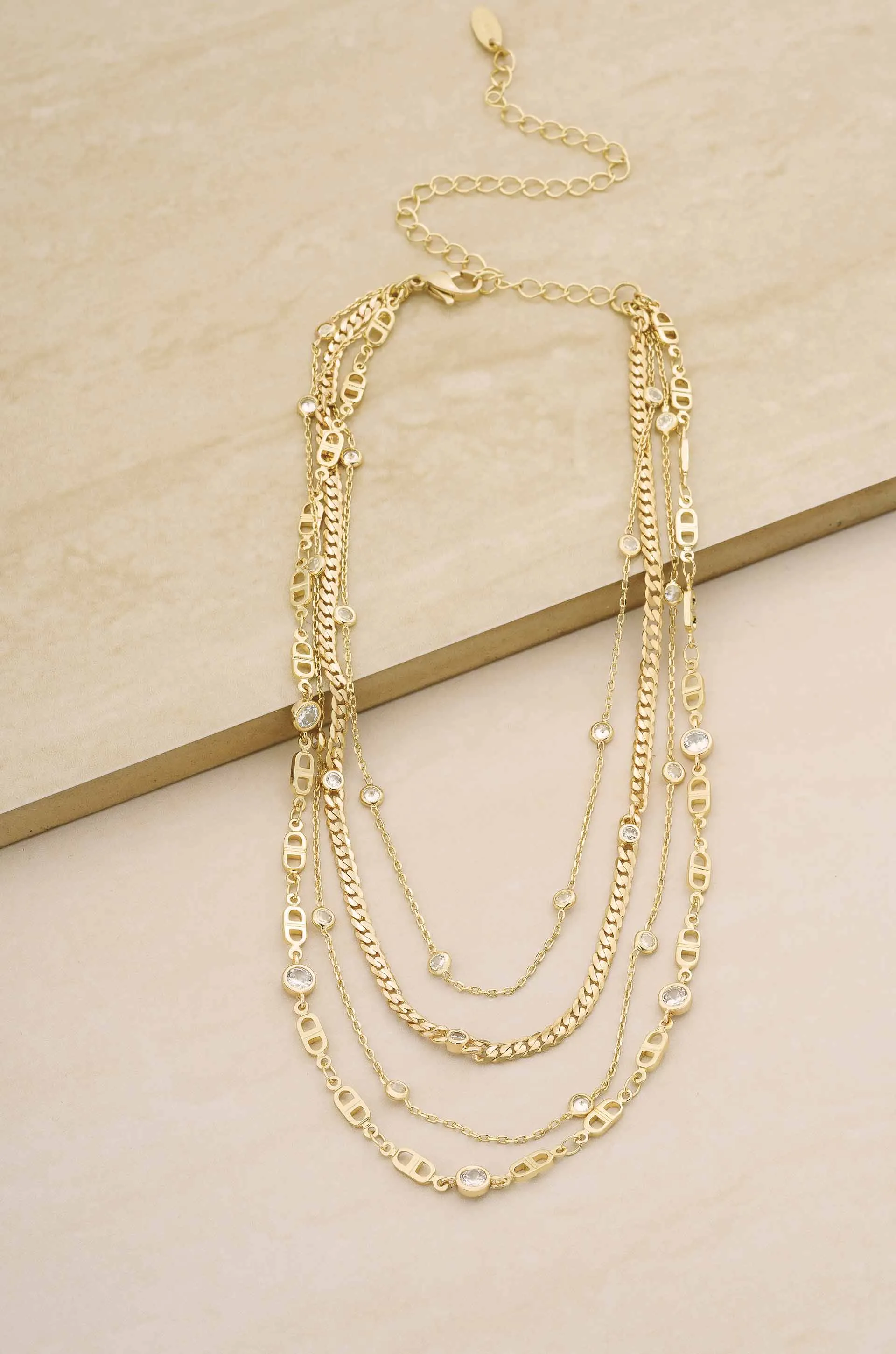 The Necessary Layers 18k Gold Plated Necklace