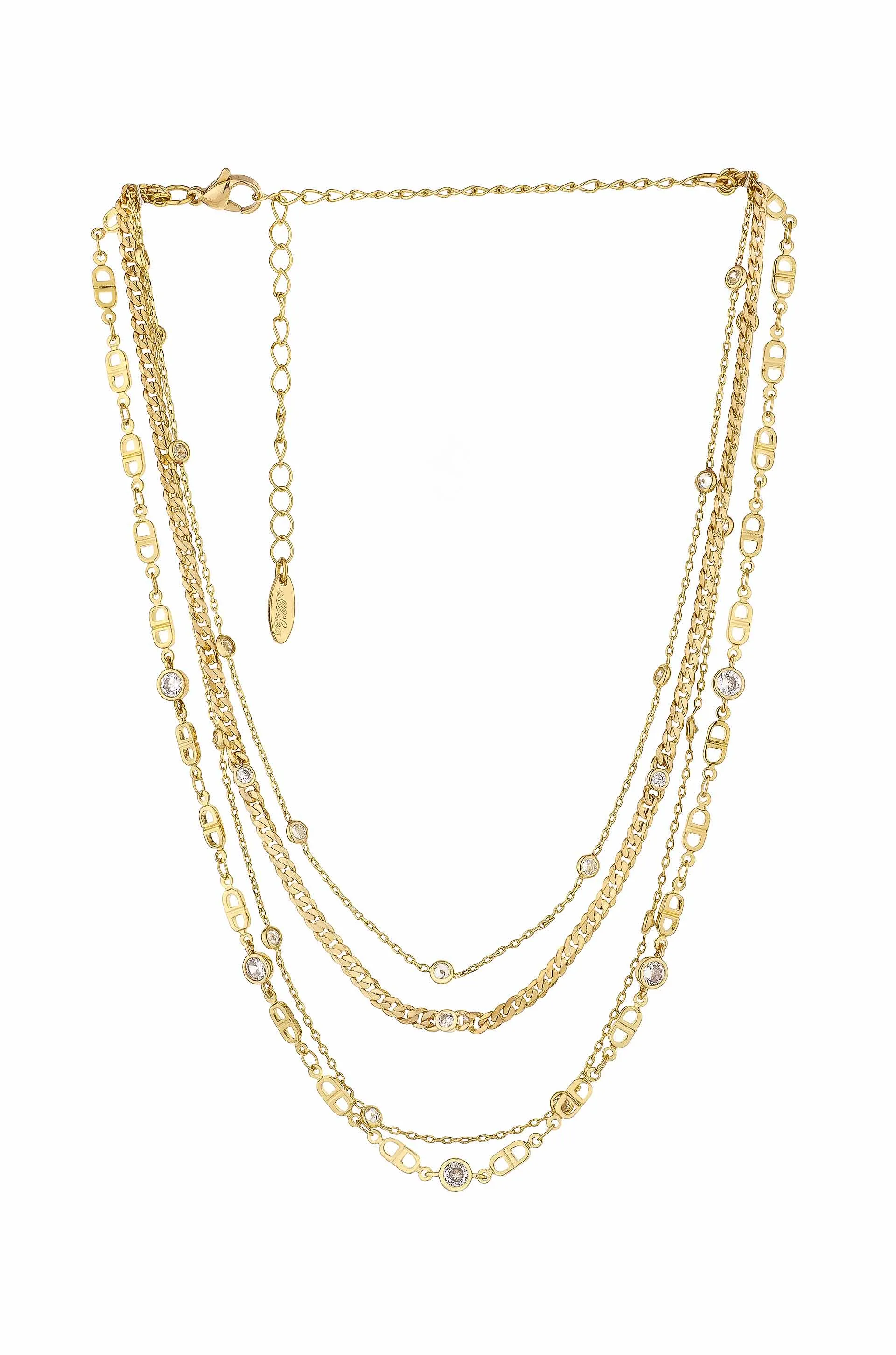 The Necessary Layers 18k Gold Plated Necklace