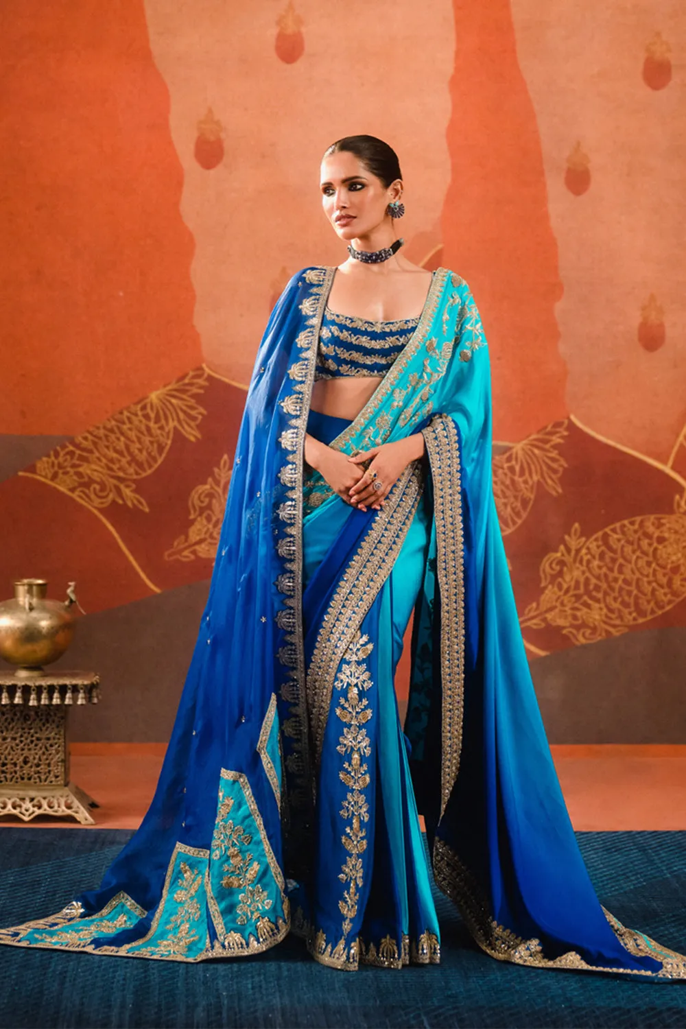 The Saanjh Stitched Saree